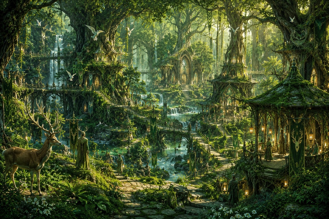 Verwunschener Wald in der Fantasy-Welt Archoria von Sandra Podestat